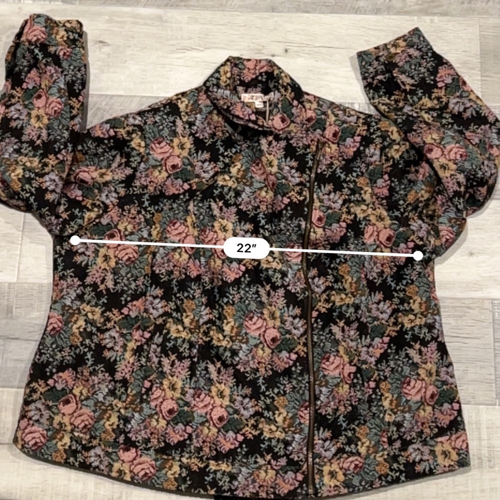 Joe Brown's Floral embroidered zip up jacket - Picture 9 of 9
